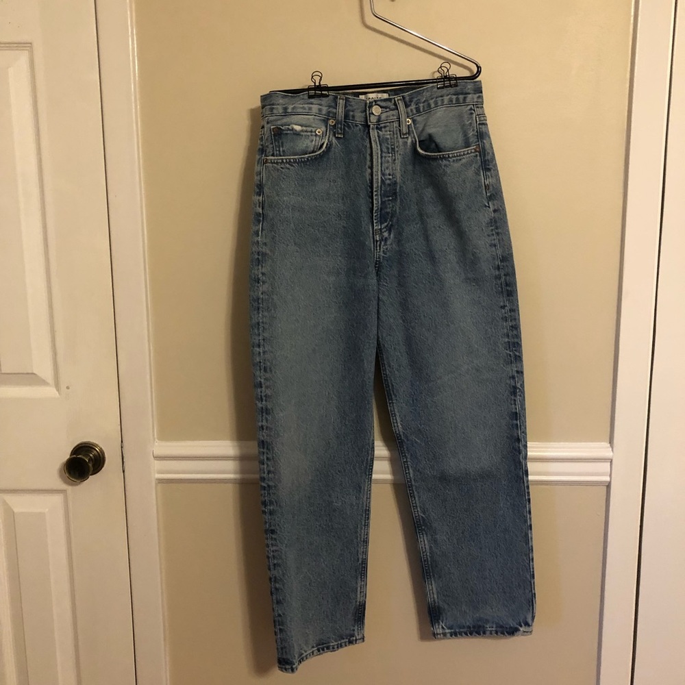 NWT AGOLDE 90'S CROP MID RISE LOOSE FIT, size 25